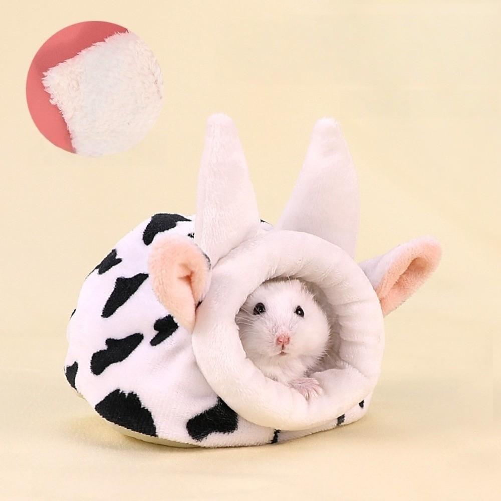 Thickened Hamster Cotton House Cute Rat Sleepping Bed Cow Hamster Nest  Golden Hamster