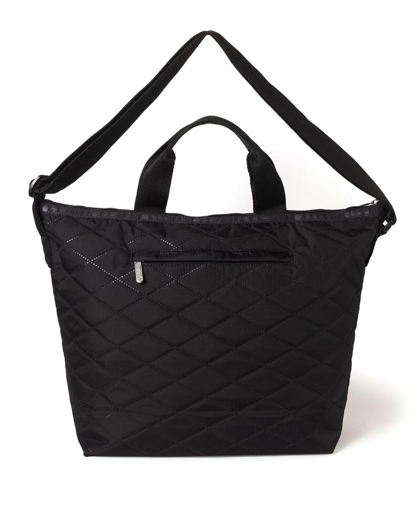 DELUXE EASY CARRY Cross Debossed TOTE/4360/Black