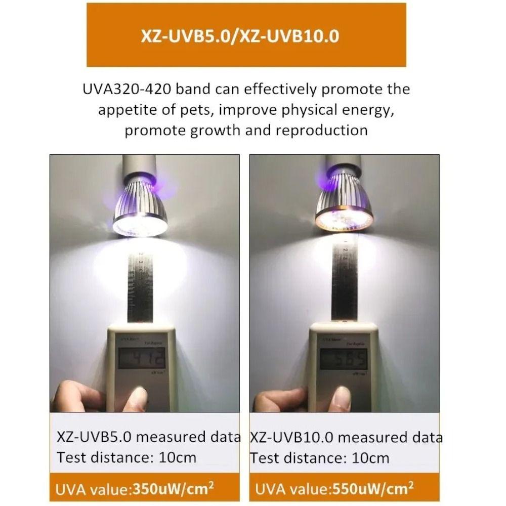 Lamp Spot LED Reptile Light Bulb Full Spectrum 5.0/10.0 E27 Terrarium Lamp Lighting UVA UVB Small Pet Heating Bulb Night Vision