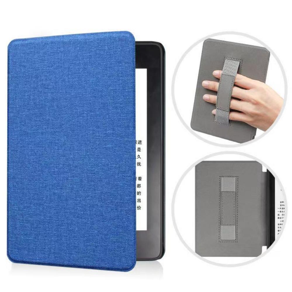 Kindle Case 2024 for Amazon Kindle 658 Youth Edition KPW6 Fabric Cover with Hand Strap Protective Shell