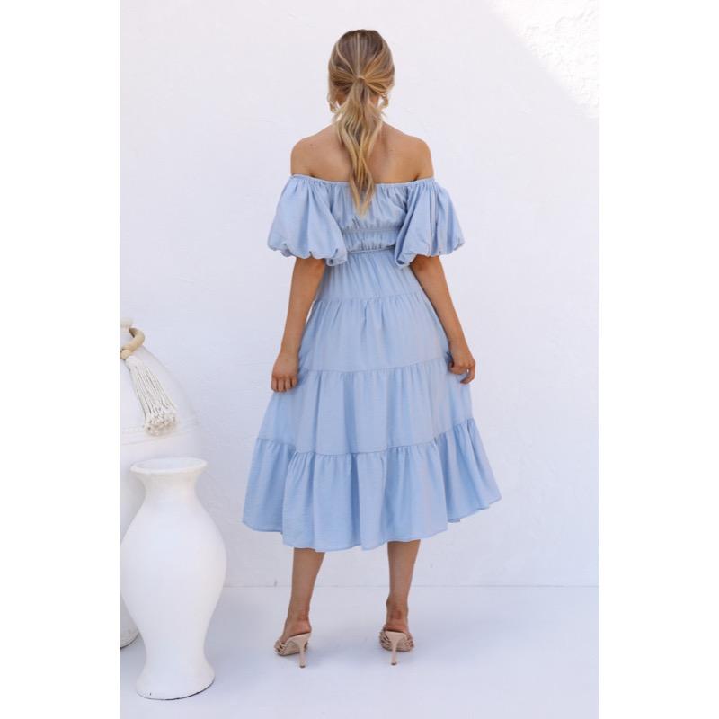 Bubble Sleeve Dress for Women