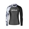 Mens UV Protection Rash Guard Long Sleeve Swim Top Snorkeling Surfing Diving Quick Dry Nylon