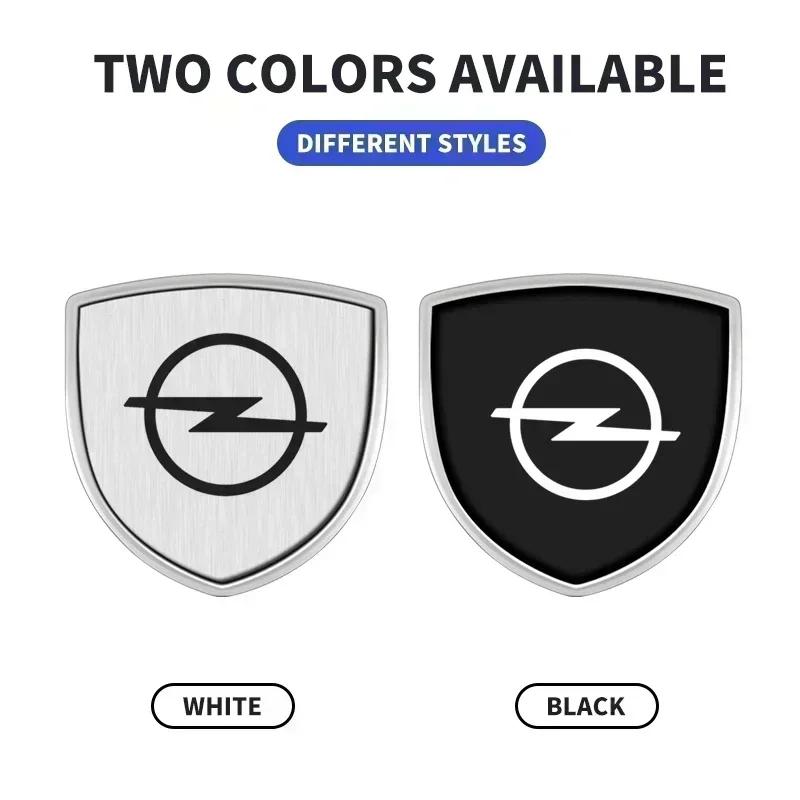 AAGZ1 1/2pcs Metal Shield Car Sticker Badge Body Decoration Emblem For Opel Astra Insignia Corsa Zafira Meriva Mokka Vivaro Vectra