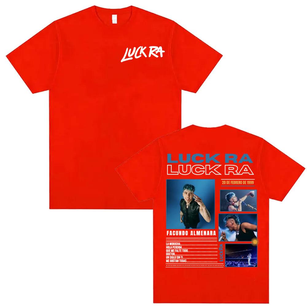 

Rapper Luck Ra FACUNDO ALUnisexARA Album Tour 2025 T Shirts Unisex Women Clothing Harajuku Casual ONeck Oversized Tshirts Streetwear S
