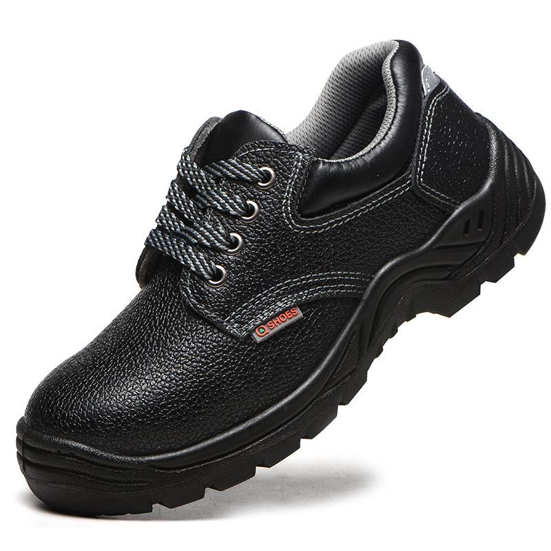 Labor Insurance Shoes Men's Anti-smashing and Anti-piercing Large Bag Head Non-slip and Wear-resistant Lightweight Safety Protective Work Shoes