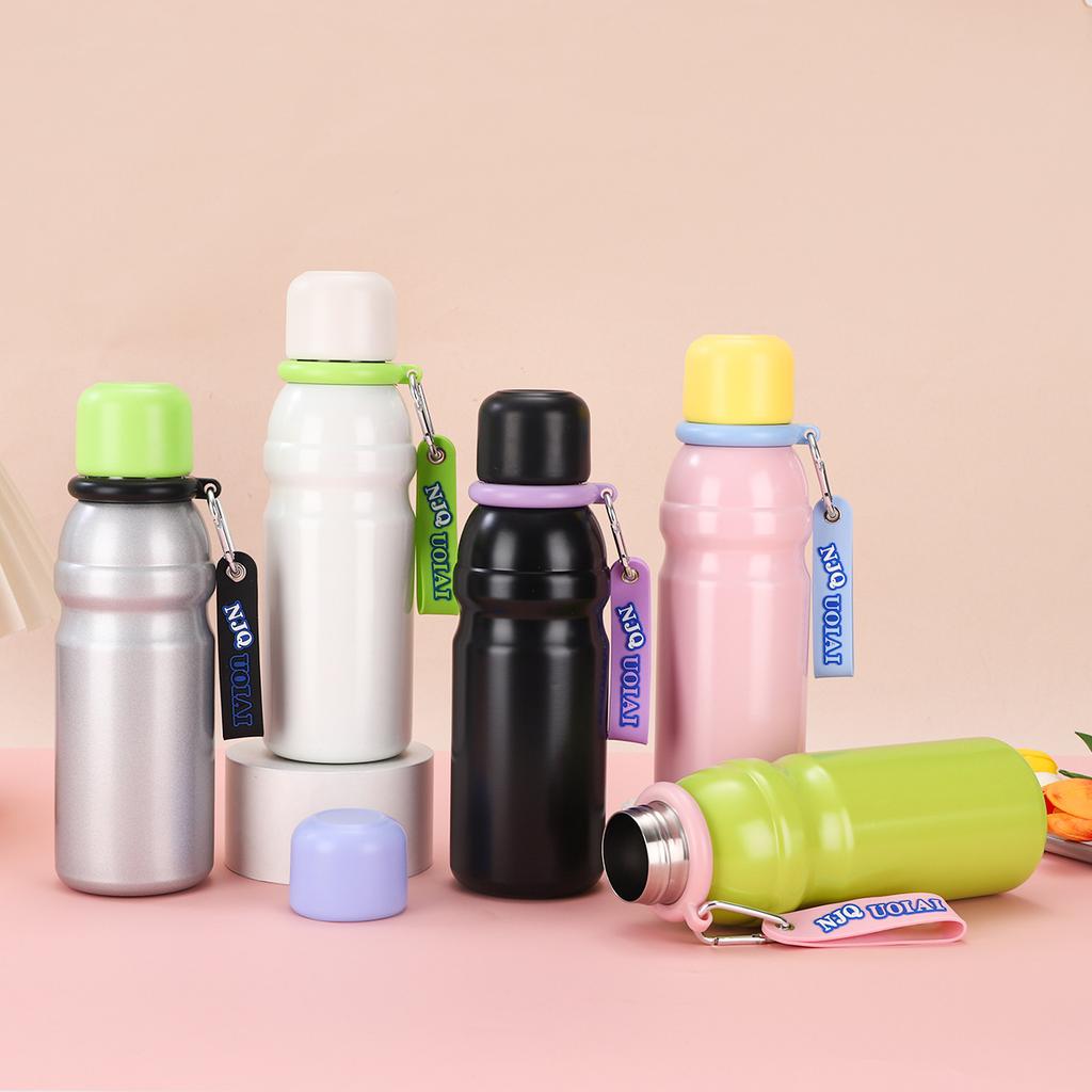 New Speng Colorful Accompanying Cup Stainless Steel Double-layer Vacuum Insulated Cup Outdoor Portable Sports Kettle