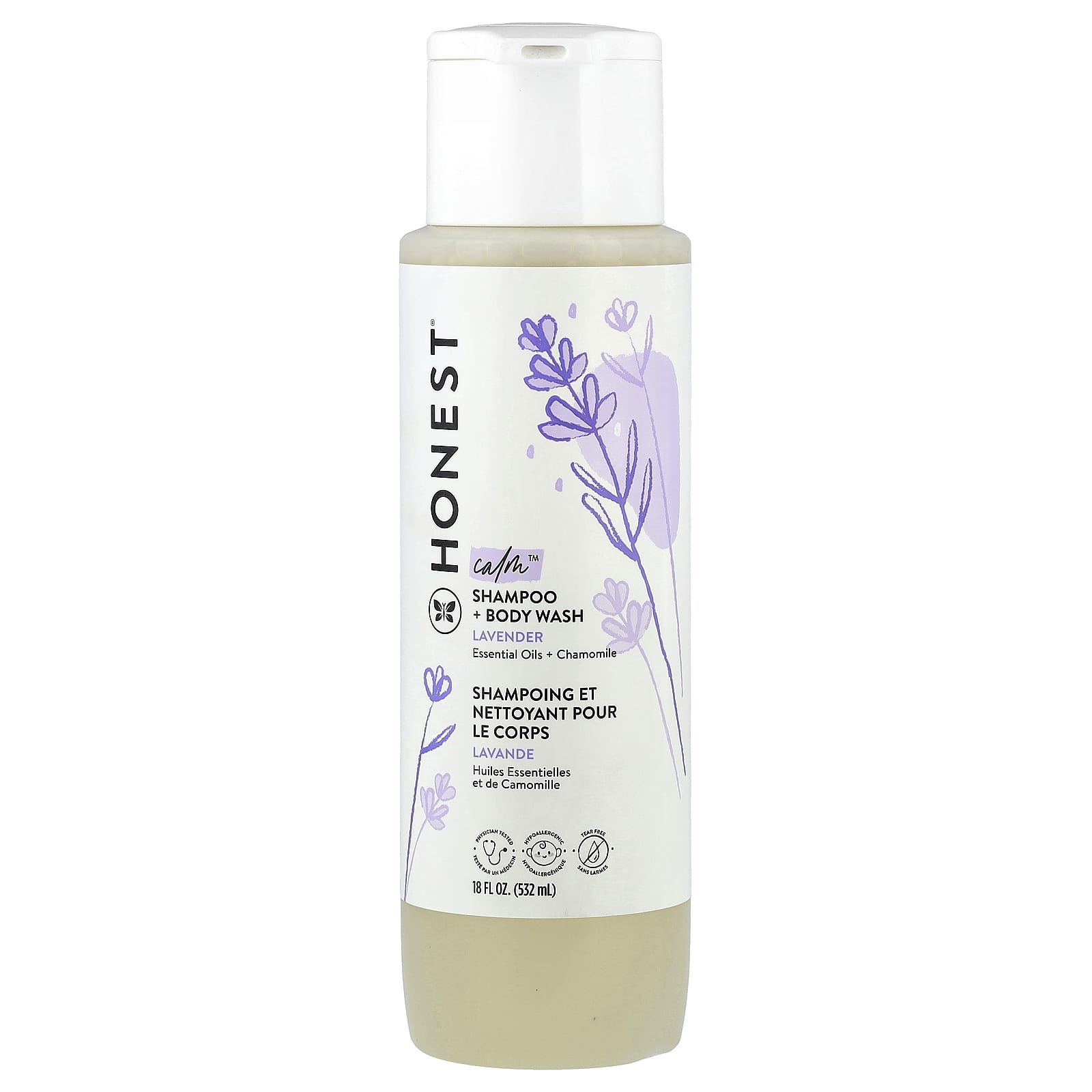 

The Honest Company, Calm™, Shampoo + Body Wash, Lavender, 532 ml (18 fl oz)