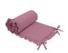 Universal Bumper with Ruffle for a Baby Cot - Retro Pink