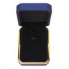 Jewelry Display Box Light Flocking Inside Rings Pendant Storage Gift Box for Engagement Wedding SupplyBlue