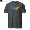 Abstract Colorful Silhouette Soccer Player Celebrating Goal Unisex T-Shirt
