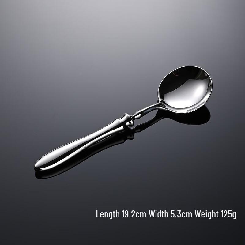 Qianxing 304 Stainless Steel Gourd Handle Large Round Spoon Set