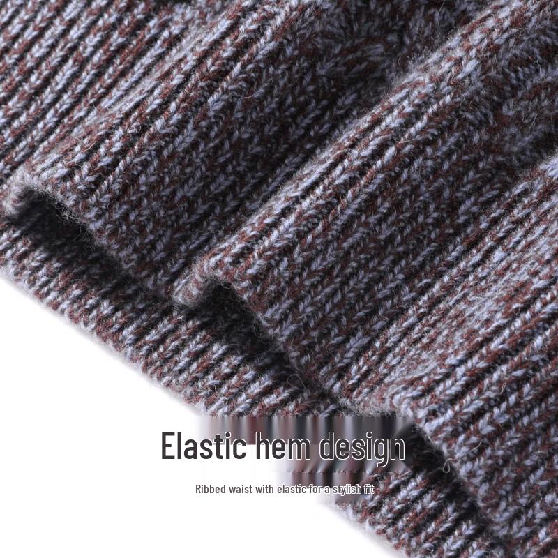Patowa 100% Merino Wool Cable Knit Crewneck Sweater