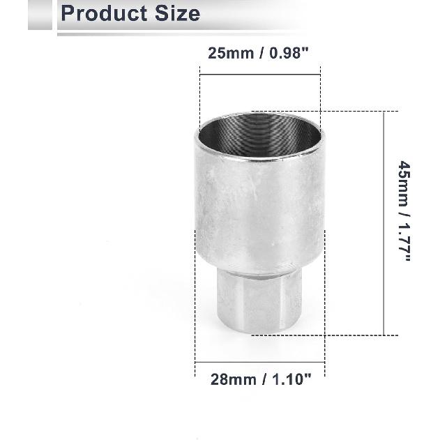 Wheel Lock Lugnut for Jeep Compass #806 Anti-theft Screw Nut Removal Key Socket 1pc