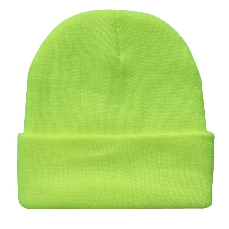 Multi Color Solid Color Knitted Hat, Woolen Hat, Brimless Pullover Hat, Rolled Edge Cold Weather Hat, Customizable
