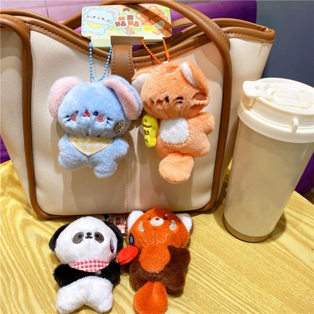 Stuffed Animal Plush Magnetic Keychain Hanging Ornament Stuffed Pendant Holiday Gift