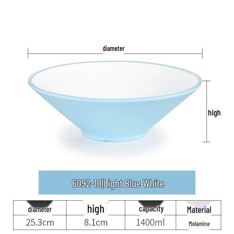 Commercial Melamine Duo Li Noodle Bowl