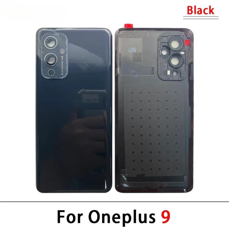 Glass Back Cover For Oneplus 9 9R 10 Pro Rear Panel  Replacement Rear Housing with Adhesive  With Camera Lens