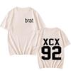 Charli XCX Brat Harajuku Print Women TShirt Street Korean Short Sleeve Summer Cotton Punk Tops Sudaderas Comfortable Clothes