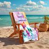 Personalized Customized Proof Beach Towel with SuperKitties Pattern - Soft, Absorbent,quick-drying,perfect Swimming,camping&bathing