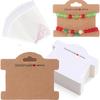 20 ensembles Porte-cartes en carton pour bracelets avec sacs OPP auto-adhésifs Cartes pour colliers Organiseurs pour la fabrication d'emballages de bijoux