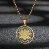 Kinitial Lotus Flower Pendant, Lotus Necklace Dainty Necklace For Women, Lotus Flower Jewelry, Lotus Jewelry,necklace