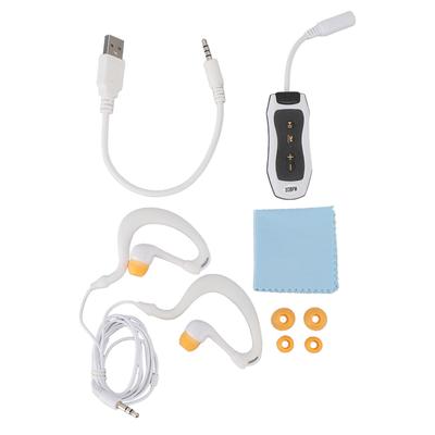 MP3 Player IPX8 Waterproof Rechargeable USB2.0 Music Player with Waterproof Earphone for Swimming Diving Running