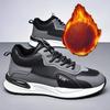 Fashion Men's Winter Casual Shoes  Winter Men's Sports Shoes Trendy  Leather Sneakers Non-Slip Outdoor Non-slip Warm Cotton Shoes