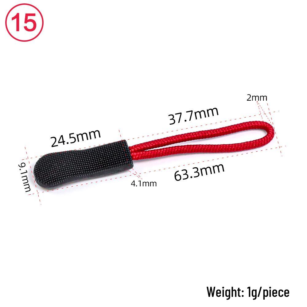 

Eco-friendly TPU Caterpillar Zipper Head Pull Cord