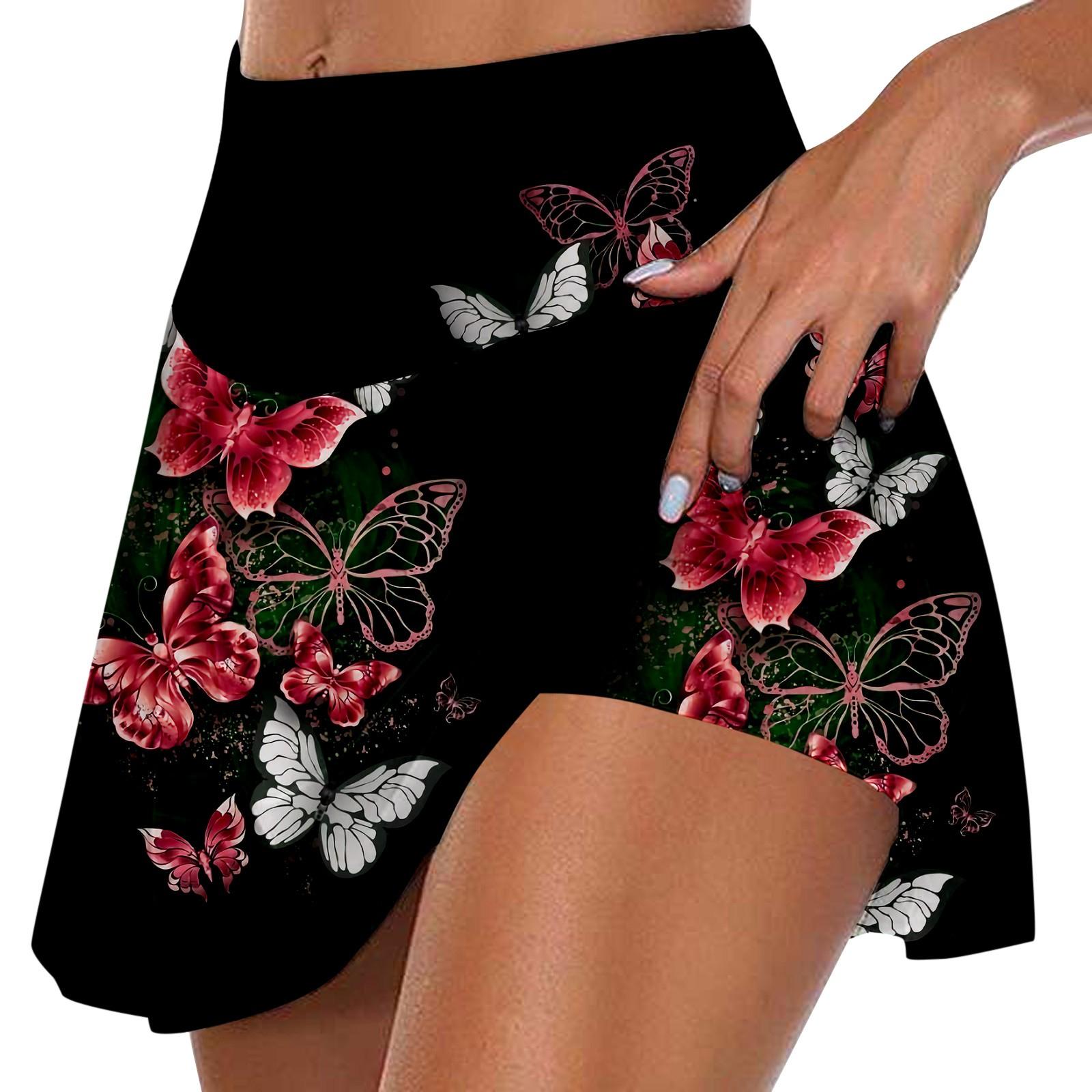 

Женские спортивные эластичные плиссированные теннисные юбки для бега, йоги, внутренние шорты, эластичные спортивные шорты для гольфа XL чёрный