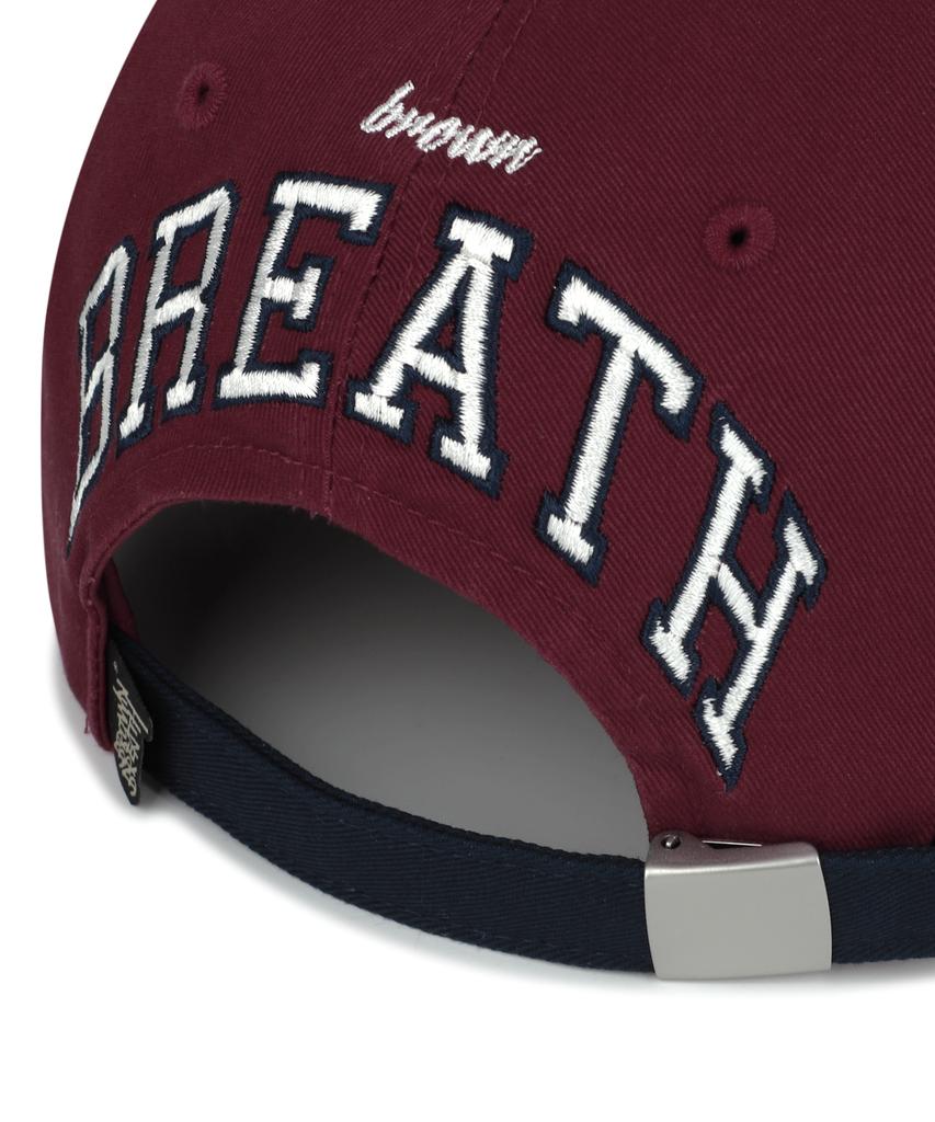 BROWNBREATH Coloration Flat Visor Cap - Burgundy