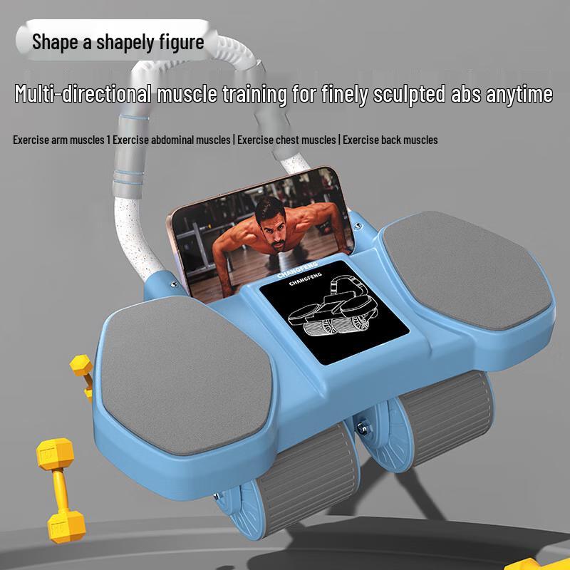 WEZHO 4-Wheel Automatic Rebound Ab Roller