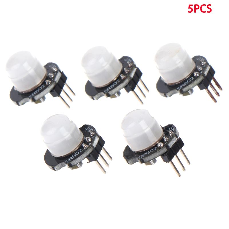 SR602 Mini PIR Human Motion Sensor Module 1/3/5Pcs High Sensitivity Low Power for DIY Automatic Door Bell Projects