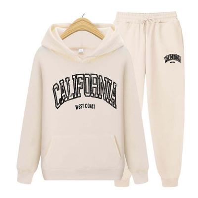 Womens Hoodies Tracksuits Jogger Clothes Women Hoodie Set Hoodies+Pants Two Piece Set  Printing