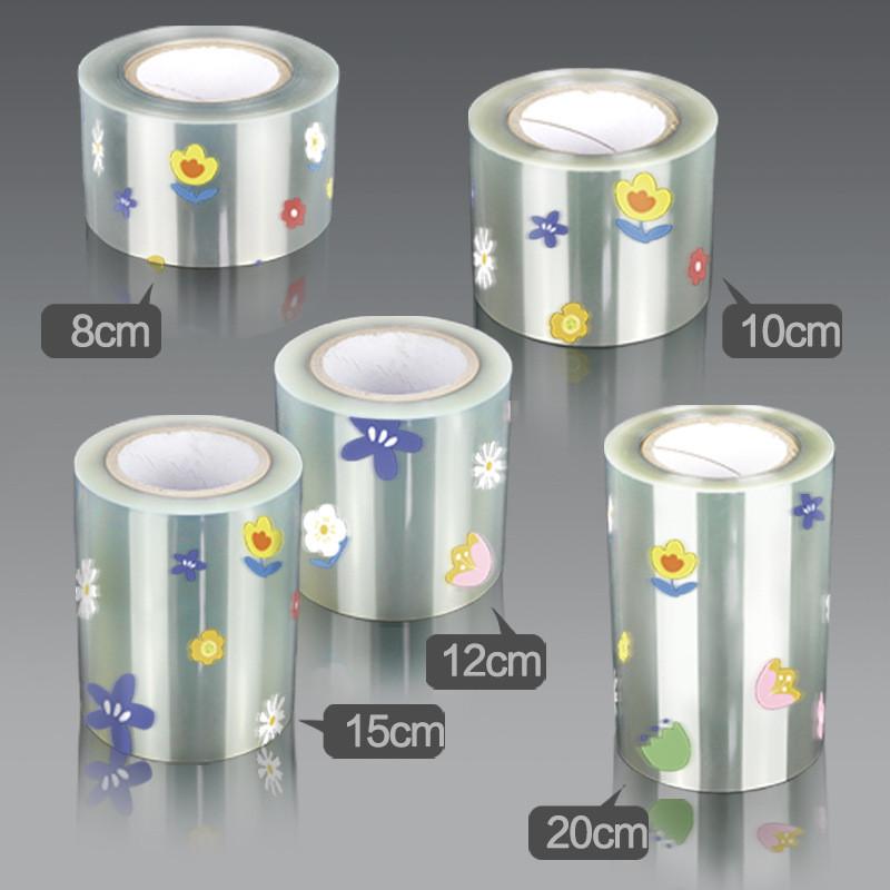 1 Roll 10M Cake Wrapping Tape Film Flower Transparent Cake Collar Chocolate Candy Baking Cake Decorating Tool