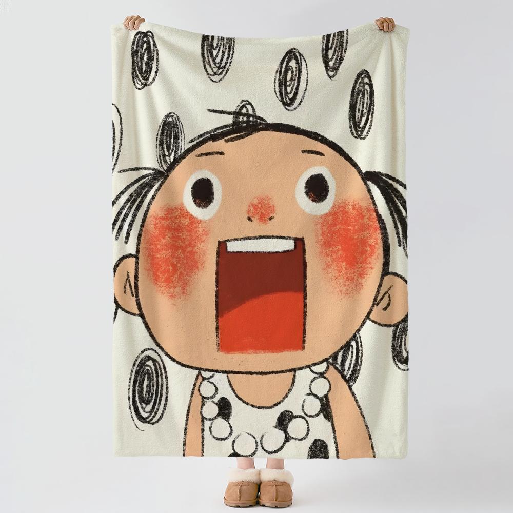 Artist P-Pdohk-k Throw Thick Comfort Flannel Quilt, Multi-scene Use Indoor Outdoor Daily Nap
