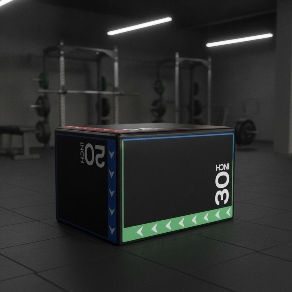 Foam Plyometric Training Box Triple-Use Wipe-Clean for Gymnasts