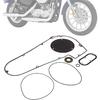 Primärdeckeldichtungssatz für 1994-1998 Big Twin Evolution Softail Modelle - Primär-Inspektionsdeckel Dichtung O-Ring Wellendichtring Enthalten|Fest