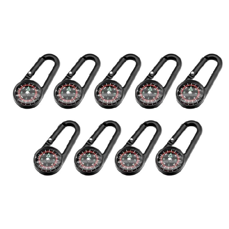 Navigation Tool Compasses for Teen Adults Hiking Fishing Camping Multifunction Keychain Pocket Carabiner Compasses Pendant