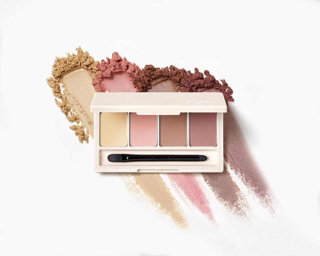 Fujiko Pale 02 Deep Carved Mauve Contents Eyeshadow Matte Sheer No Waste Color Add-on 5.5g