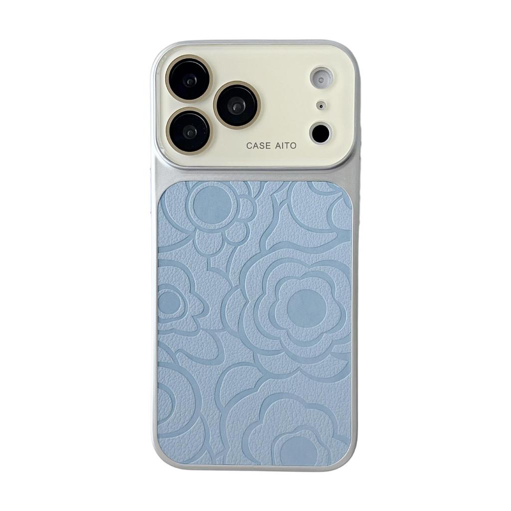 Compatible with iPhone 17 Pro Max, Camellia Pattern Leather Case, with Large Window and Full Protection for Apple 16.