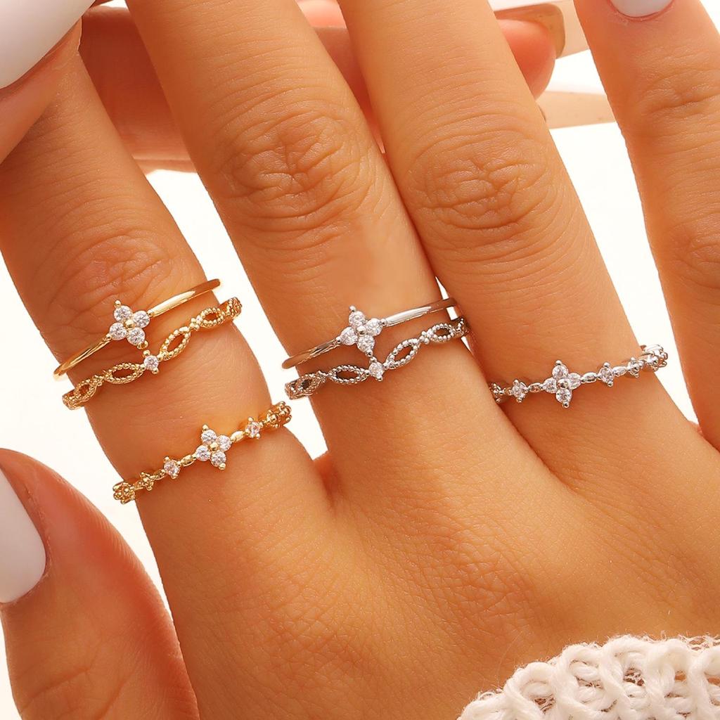 Doppelkreuz Mehrschichtiger Offener Ring: Europäisches & Amerikanisches Nischendesign für Frauen - Luxuriöse High-End-Accessoires