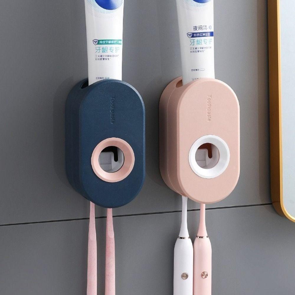 

Punch-Free Toothpaste Dispenser Automatic Lazy Toothbrush Holder Durable Toothpaste Squeezers Home белый