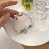 Aquamarine Imitation Cat's Eye Stone Bracelet for Women, Ins Niche Design, New Gray Moonlight Crystal Bracelet, Best Friend's Birthday Gift