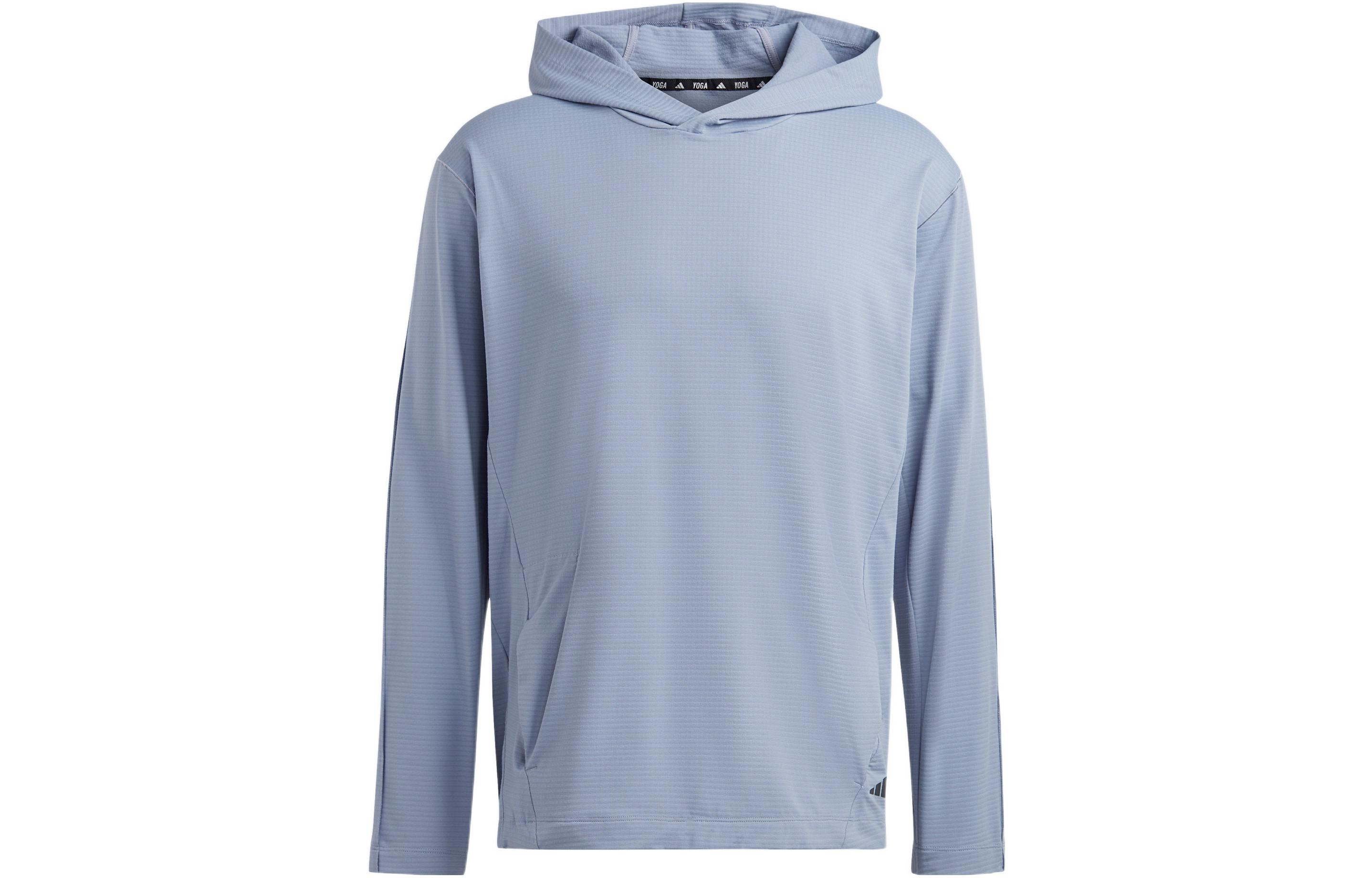 Adidas Yoga Graphic Training Hoodie Sweatshirt Men s Blue Blue|L