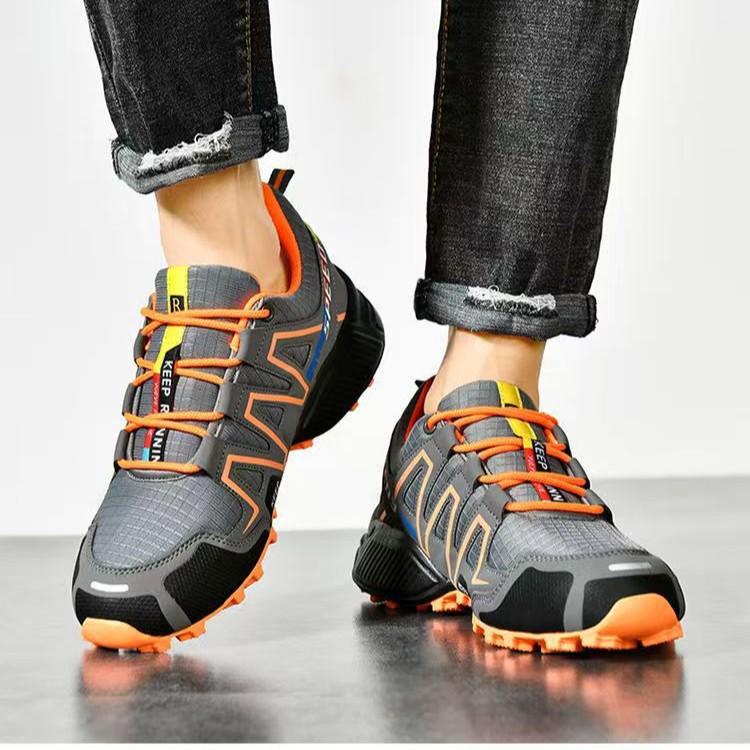 New men's outdoor trendy shoes sneakers comfortable running casual light and lightweight men's striped sneakers