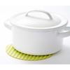 Yoshikawa EA to CO Iitoko Nami Green Trivet/Potholder/2-Way Silicone Mat, 18 x 16 cm, AS0046