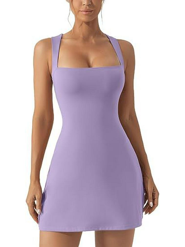 Strappy Solid Color Tight Dress