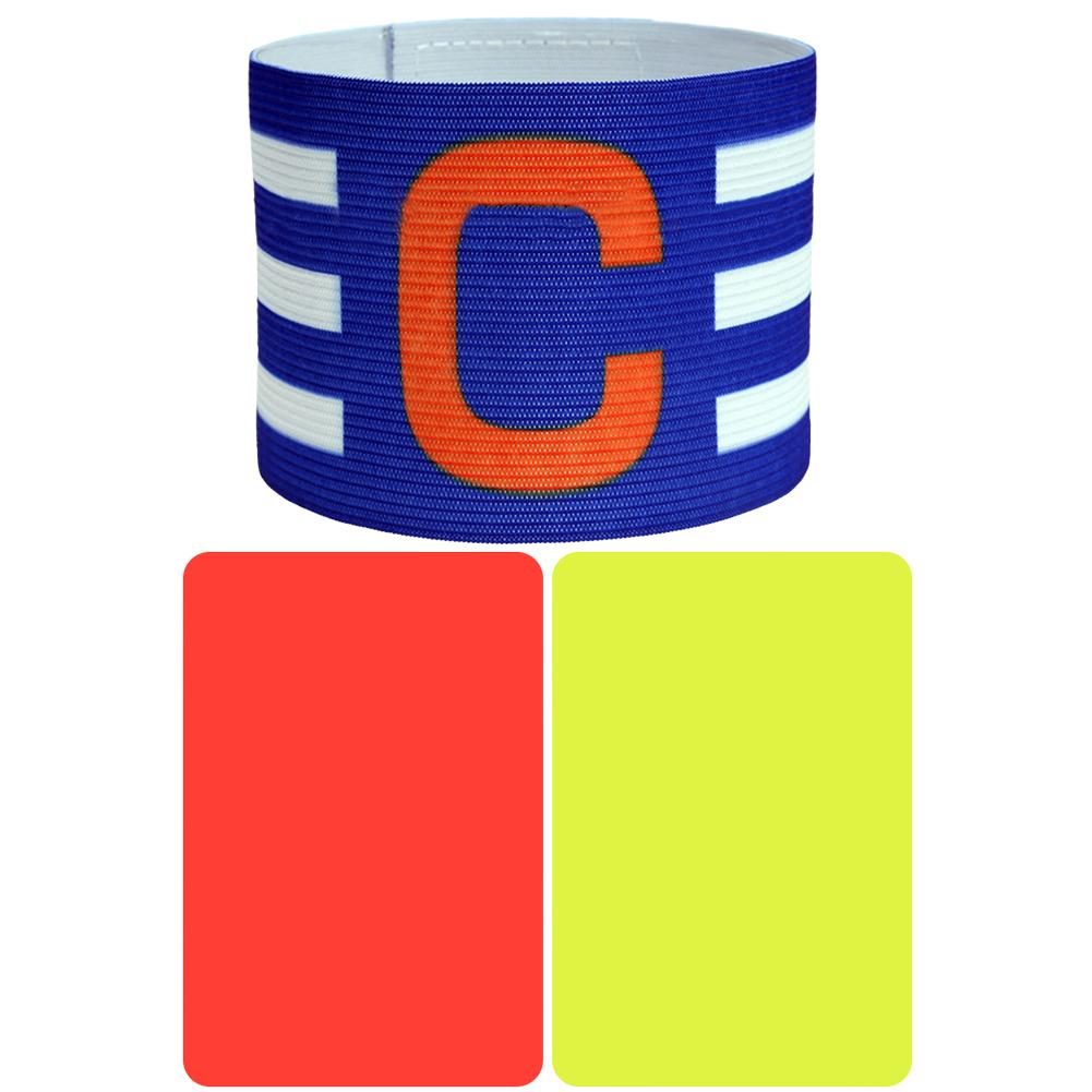 Soccer Captain Armband with Referee Cards Football Elastic Captain Armband Soccer Elastic Captain Arm Band Sports Accessories