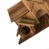 Hummingbird Nest Wooden Bird House Home Decoration Shelter Hanging Hut for Finches