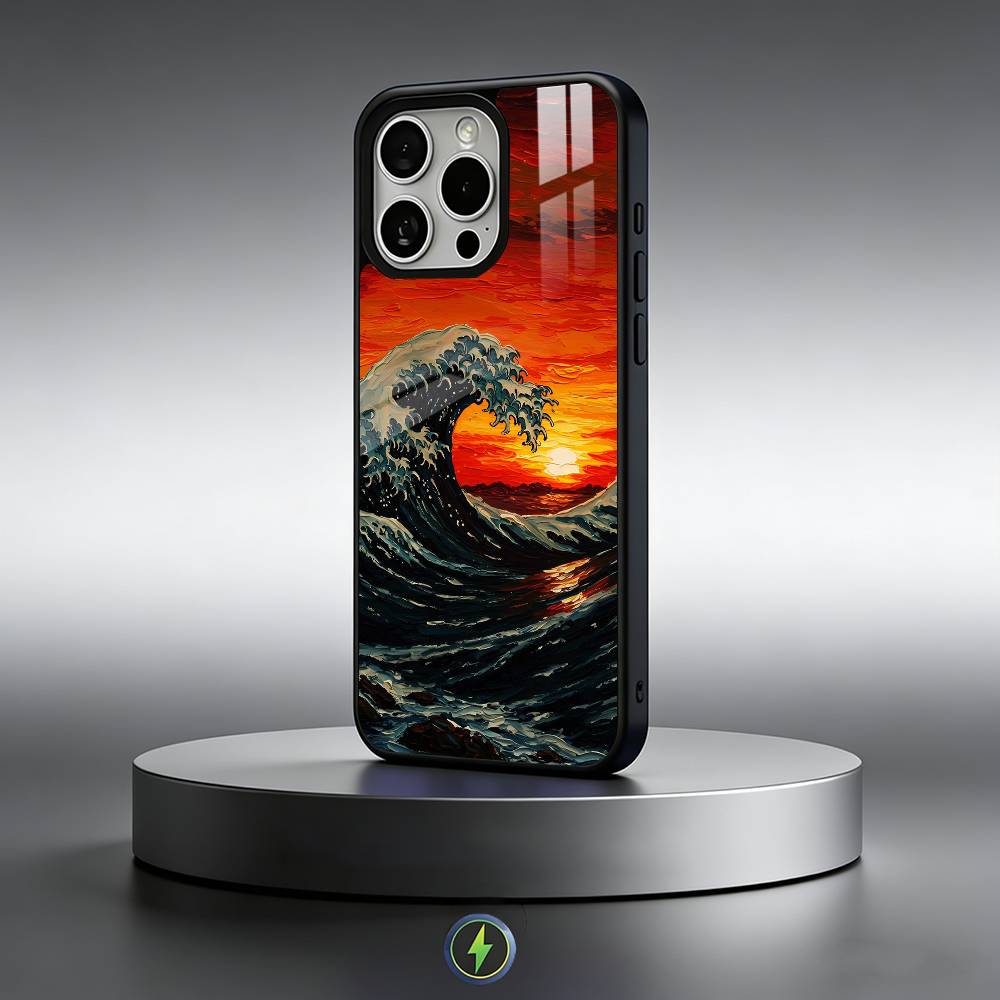 Japanese Ukiyo-e Ocean Waves  Phone Case For iPhone17,16,15,14,13,12,11 Plus,Pro Max Magnetic For Magsafe Wireless Charging